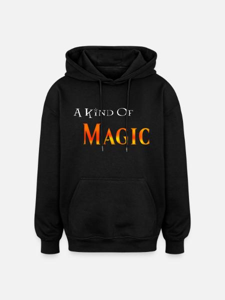 A kind of magic ! - Sweat à capuche oversize unisexe - noir