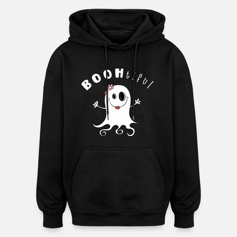 BOOHtiful Gespenst Mädchen I Halloween - Oversized Unisex Hoodie - Schwarz