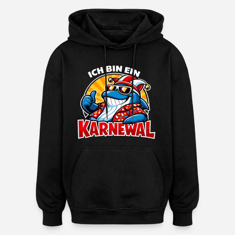 Karnewal Kölle Carnaval Mignon - Sweat à capuche oversize unisexe - noir