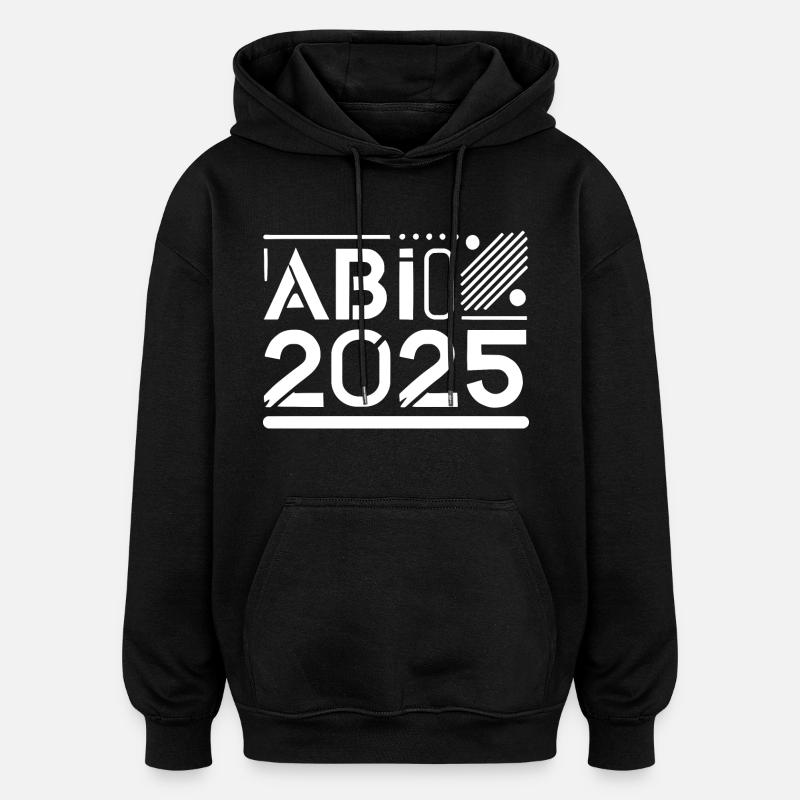 Abi 2025 - Sweat à capuche oversize unisexe - noir