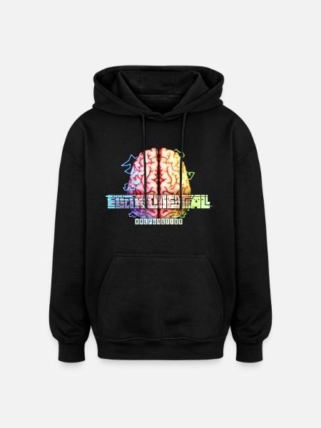 Electric Meatball Malfunction - Oversized Unisex Hoodie - black