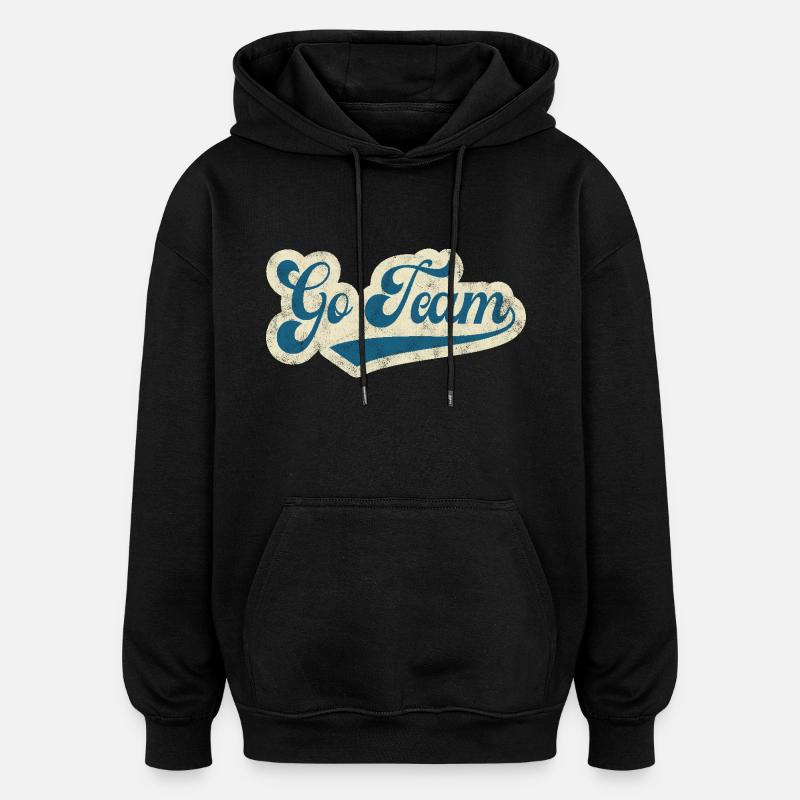 Go Team - Oversized Unisex Hoodie - black