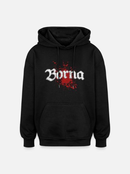 Borna - Oversized Unisex Hoodie - black