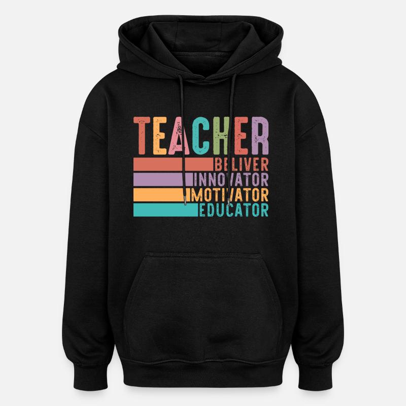 Lehrer - Oversized Unisex Hoodie - Schwarz