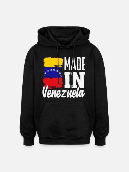 Venezuela Flag Pride & Home Venezuela - Oversized Unisex Hoodie - black