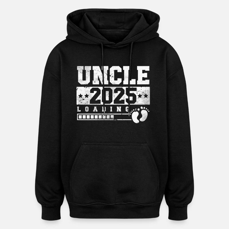 Chargement de l’oncle 2025 - Sweat à capuche oversize unisexe - noir