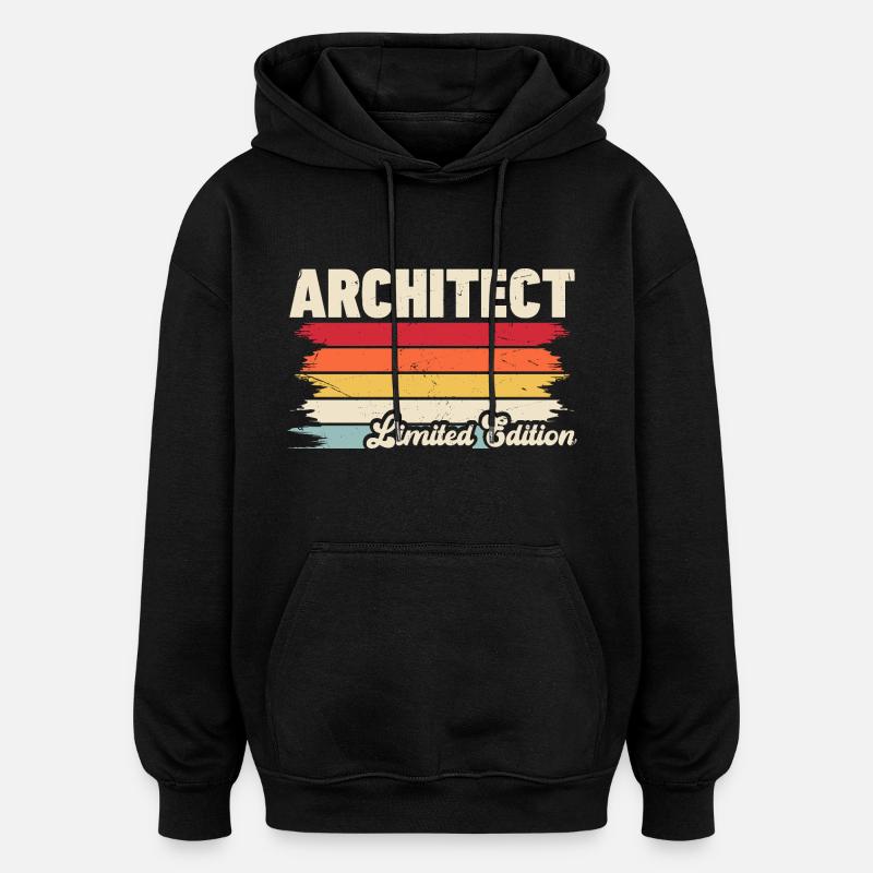 Architekt - Oversized Unisex Hoodie - Schwarz