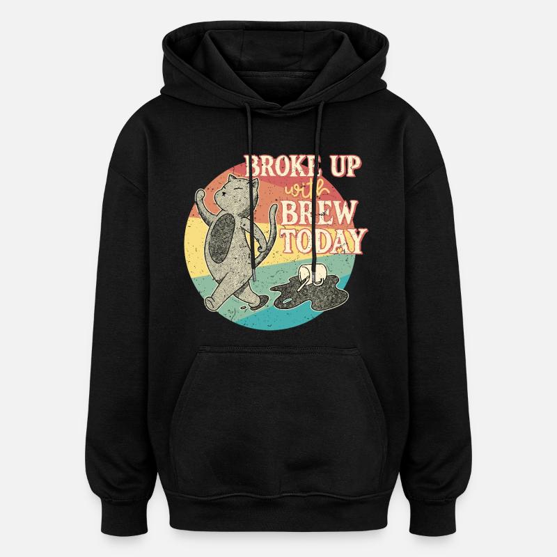 Coffee withdrawal decaffeinated ex-coffee drinker - Oversized Unisex Hoodie - black