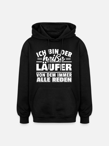 Heißer Läufer - Oversized Unisex Hoodie - Schwarz