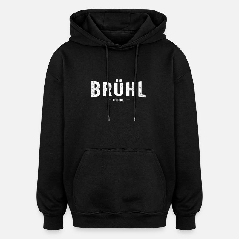 Brühl Original - Oversized Unisex Hoodie - Schwarz
