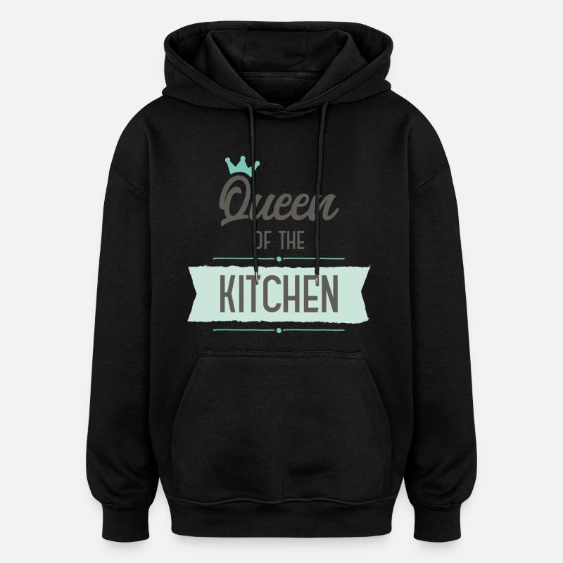 Cuire - Sweat à capuche oversize unisexe - noir