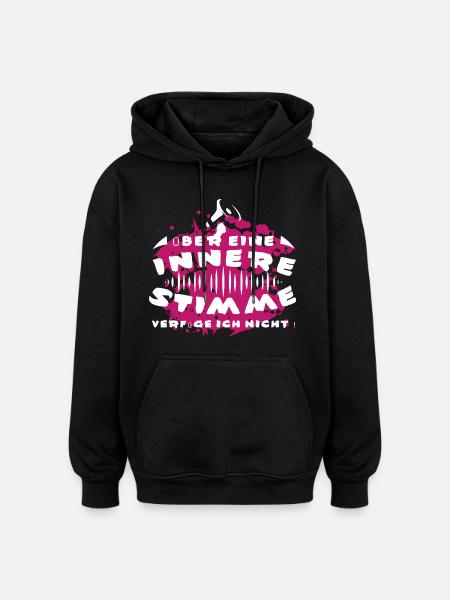 Innere Stimme - Oversized Unisex Hoodie - Schwarz