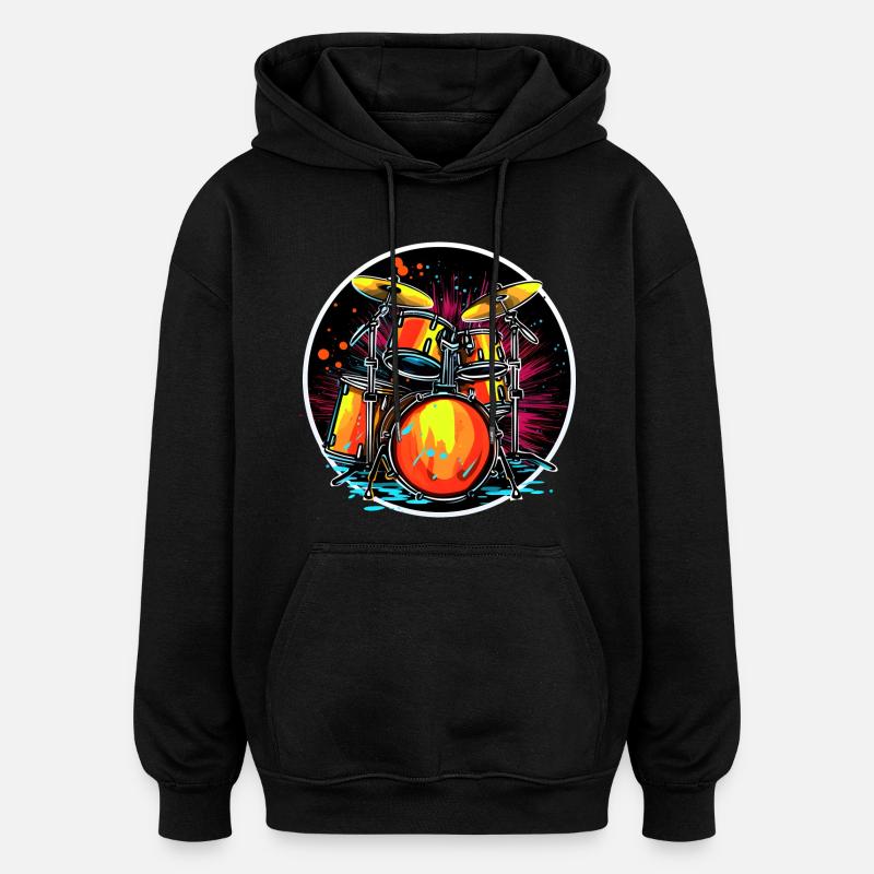 Portrait de piège - Sweat à capuche oversize unisexe - noir