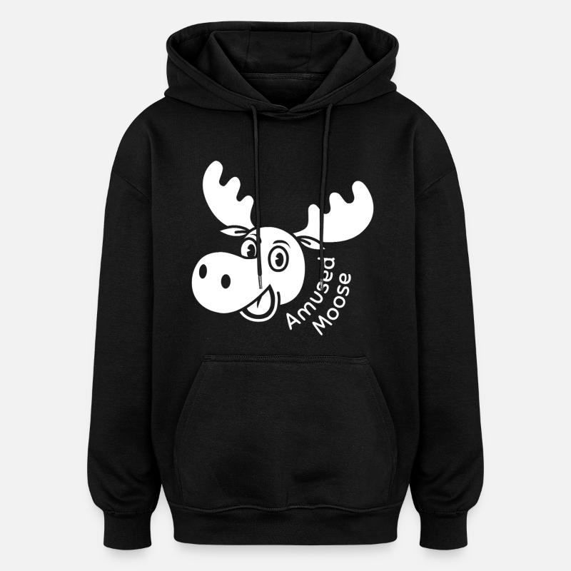 Orignal amusé - Sweat à capuche oversize unisexe - noir