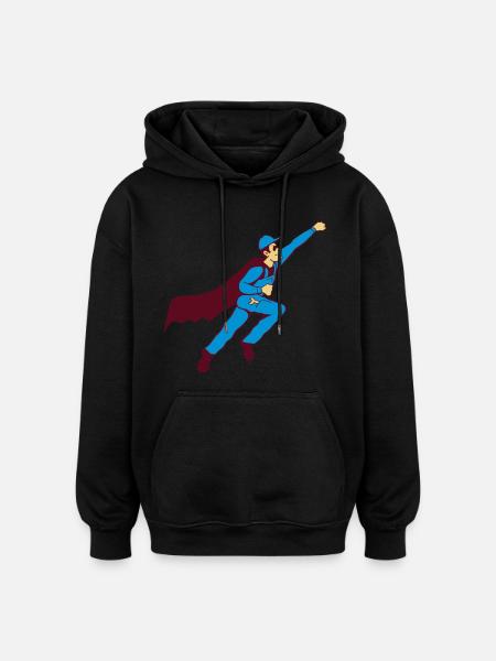 Super fitter - Oversized Unisex Hoodie - black