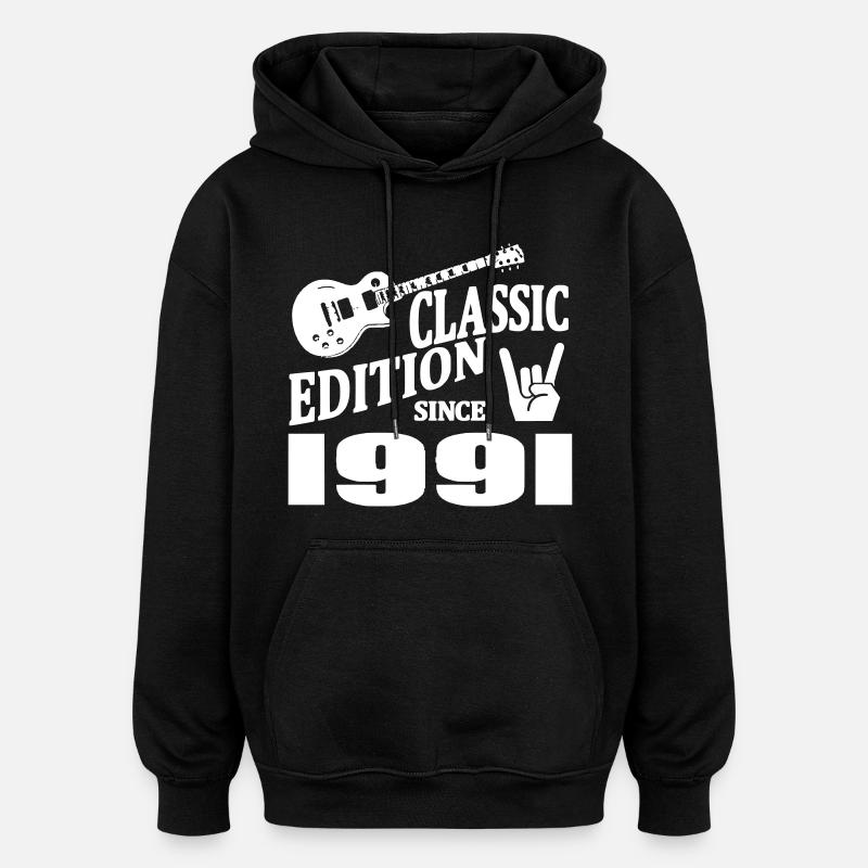 Edition classique depuis 1991 - Sweat à capuche oversize unisexe - noir
