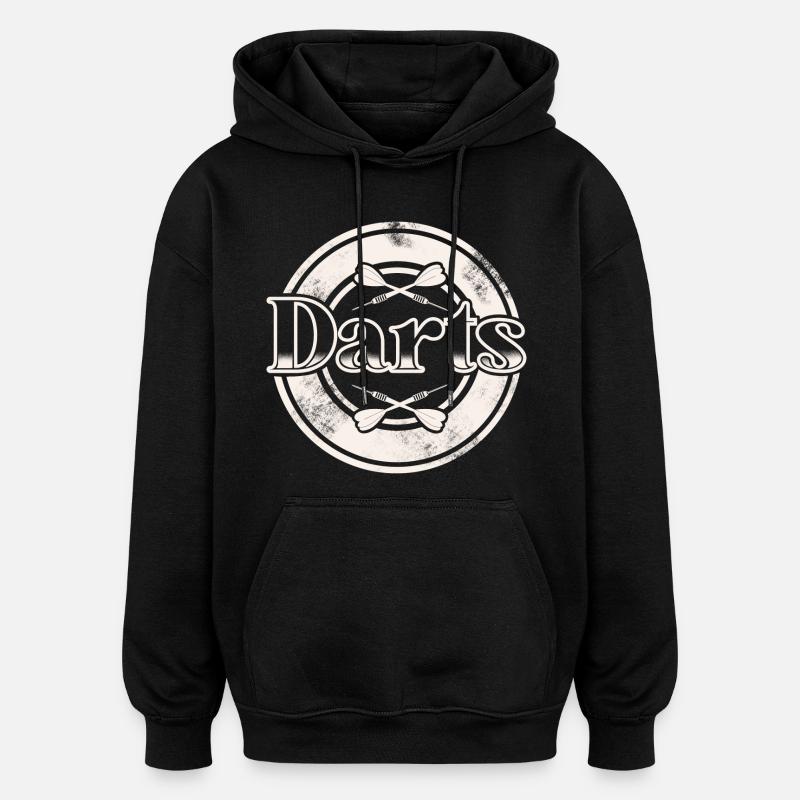 Dart Darten Fléchettes - Sweat à capuche oversize unisexe - noir