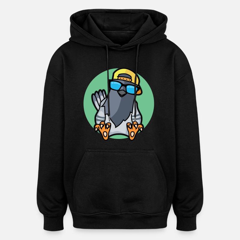 Colombe fraîche - Sweat à capuche oversize unisexe - noir