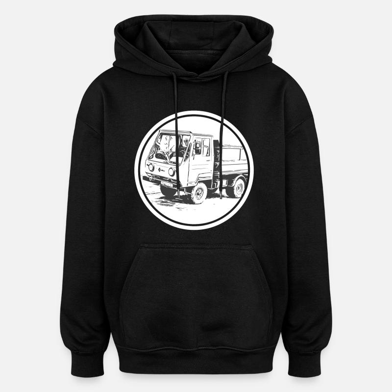Multivoiture M25 - Sweat à capuche oversize unisexe - noir