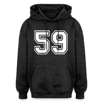 59 - Oversized Unisex Hoodie - Anthrazit - Vorne - Noah (186cm)