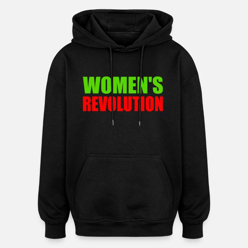 Womens revolution - Sweat à capuche oversize unisexe - noir
