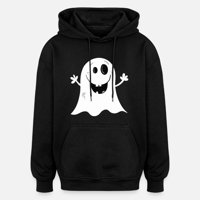 Cool Little Ghost I Halloween - Sweat à capuche oversize unisexe - noir