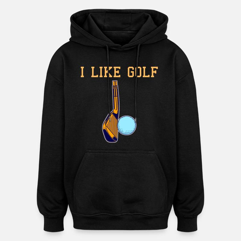 Amour du golf - Sweat à capuche oversize unisexe - noir