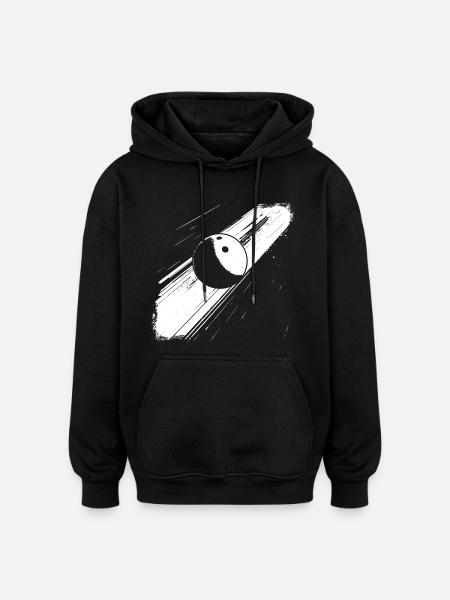 Bowling ball - Oversized Unisex Hoodie - black