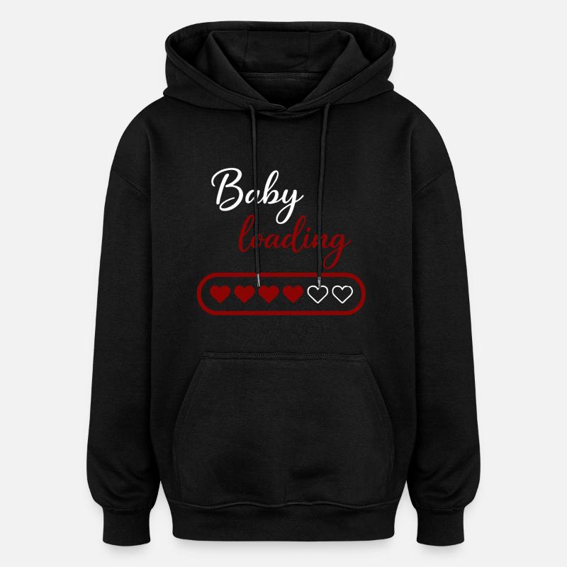 Baby loading - Oversized Unisex Hoodie - black