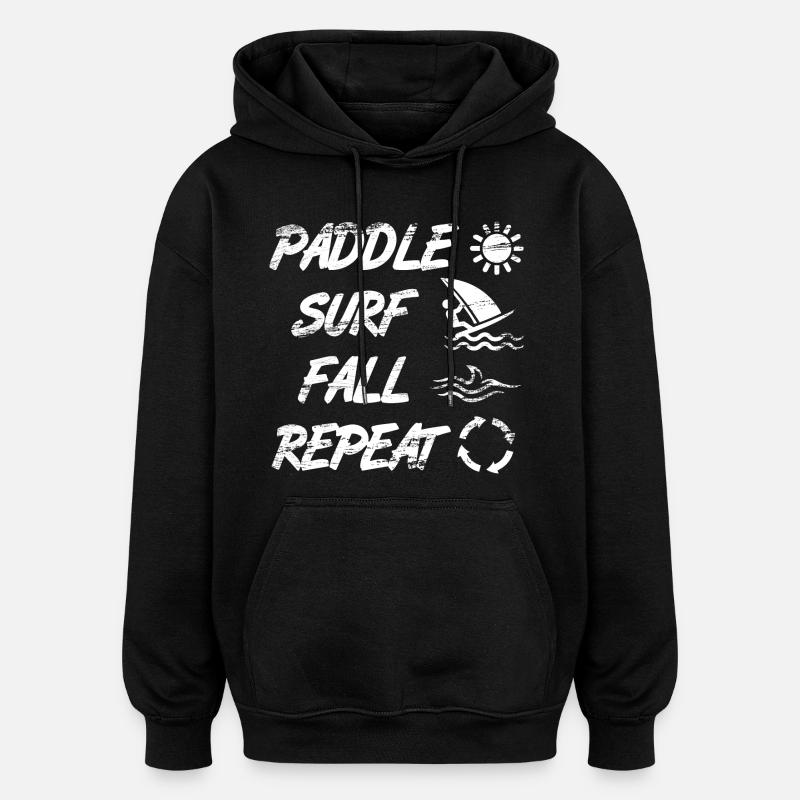 Dicton de planche à voile - Sweat à capuche oversize unisexe - noir