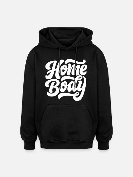 Maison - Canapé (couleur changeable) - Sweat à capuche oversize unisexe - noir