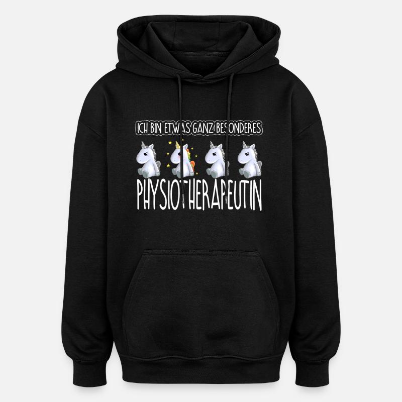 PHYSIOTHERAPEUTIN - Toll - Oversized Unisex Hoodie - Schwarz