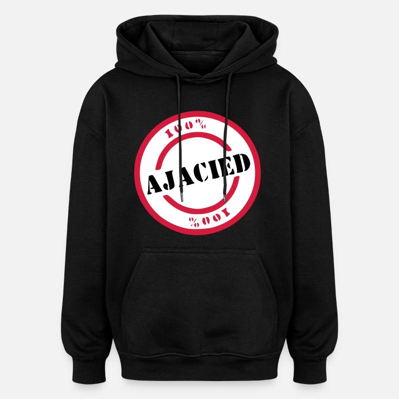 Ajaciet - Oversized Unisex Hoodie - Schwarz