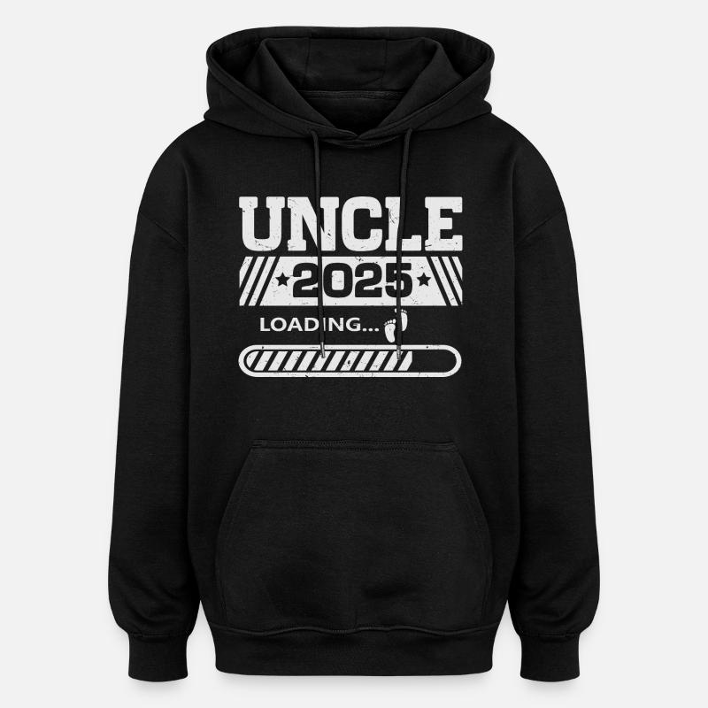 Chargement de l’oncle 2025 - Sweat à capuche oversize unisexe - noir