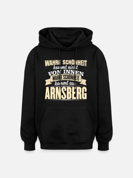 ARNSBERG - Schönheit - Oversized Unisex Hoodie - Schwarz