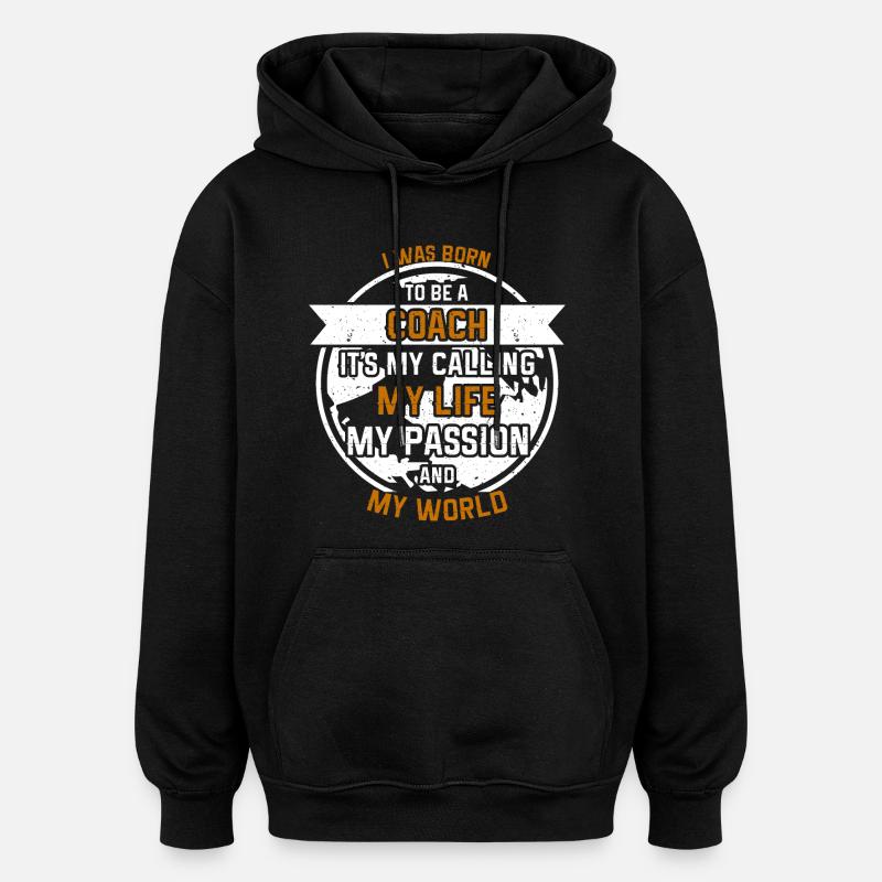 Conte du formateur - Sweat à capuche oversize unisexe - noir