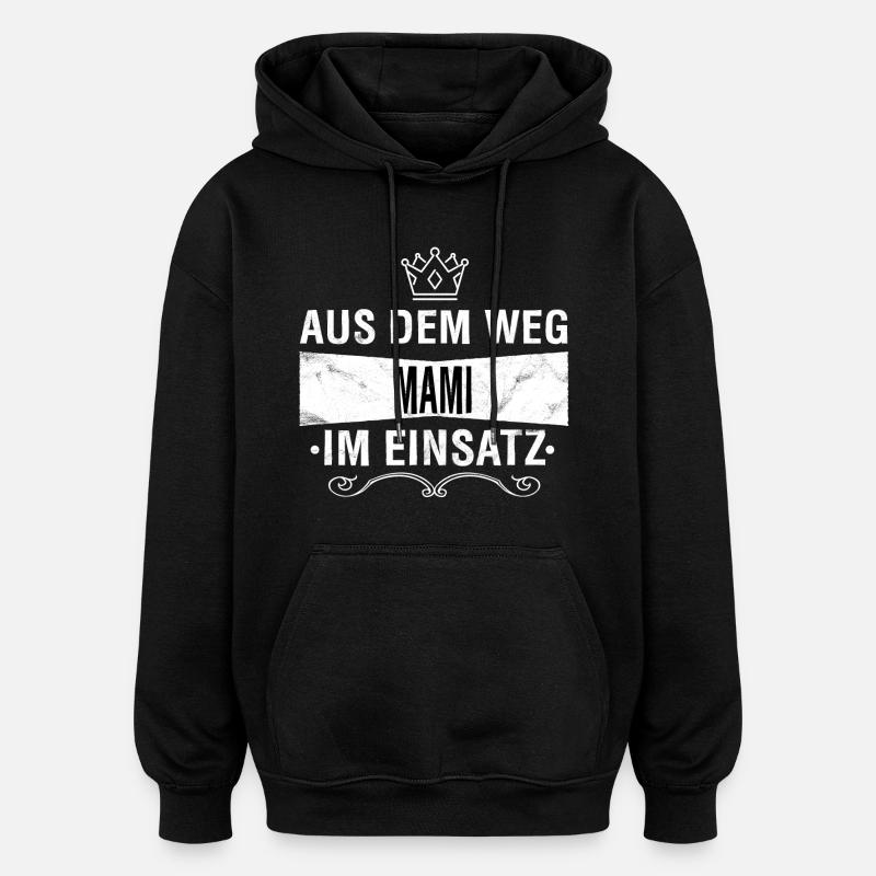MAMI - Oversized Unisex Hoodie - Schwarz