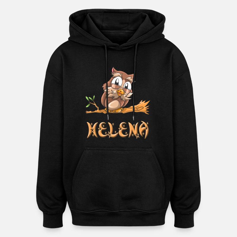 Hile Helena - Sweat à capuche oversize unisexe - noir