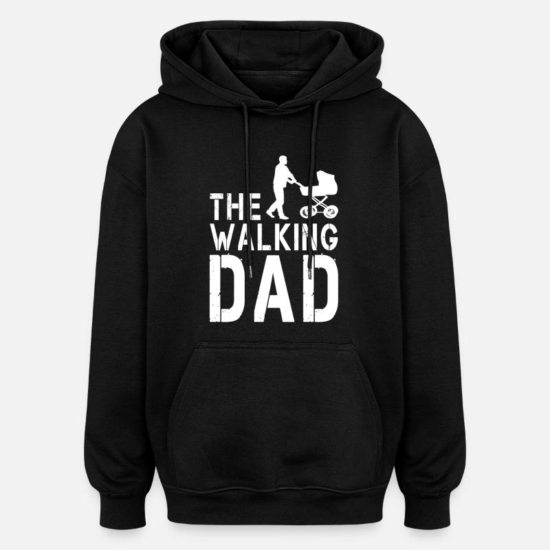 The Walking Dad V2 - Sweat à capuche oversize unisexe - noir