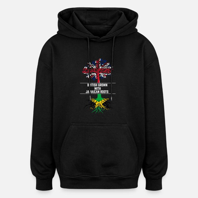 Britisch gewachsen - Oversized Unisex Hoodie - Schwarz