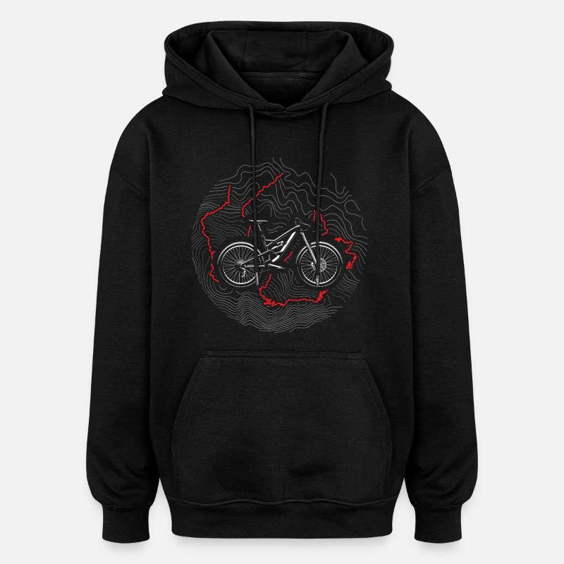 MTB 01 - Sweat à capuche oversize unisexe - noir