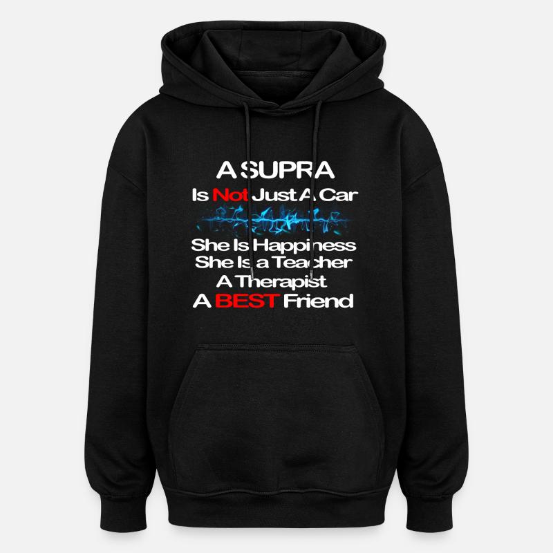 Supra T-shirt - Sweat à capuche oversize unisexe - noir