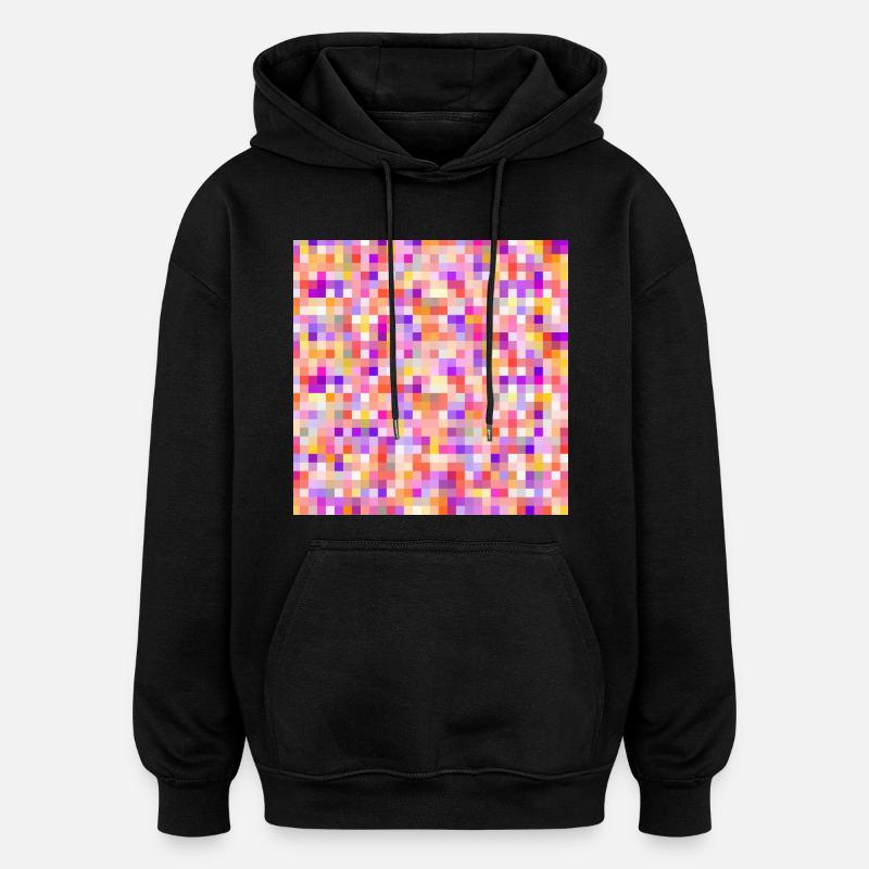 bunte Buttons farbige Buttons farbige Pins - Oversized Unisex Hoodie - Schwarz