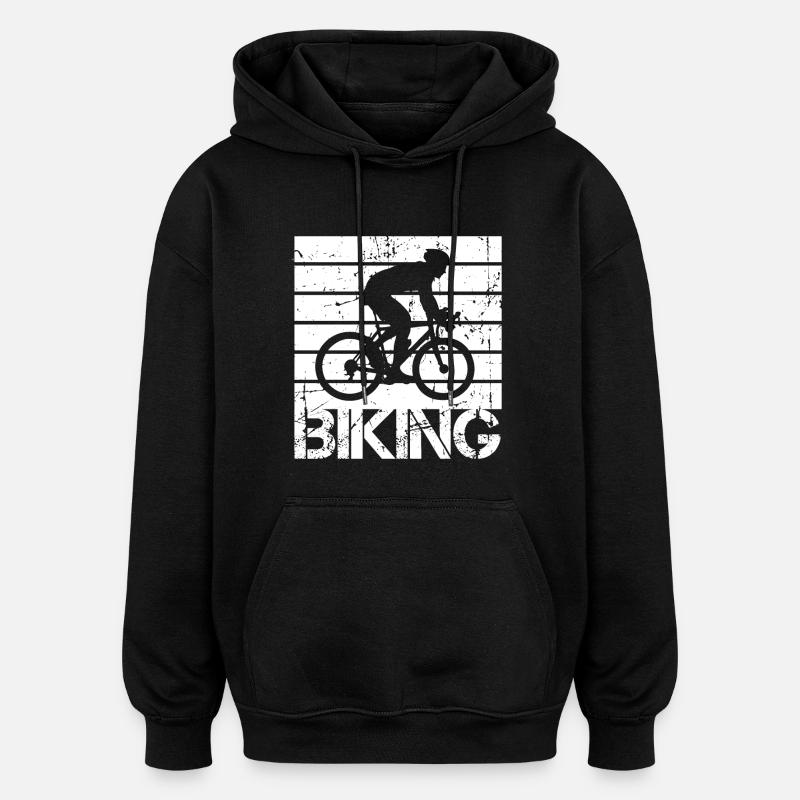 Radsport - Oversized Unisex Hoodie - Schwarz