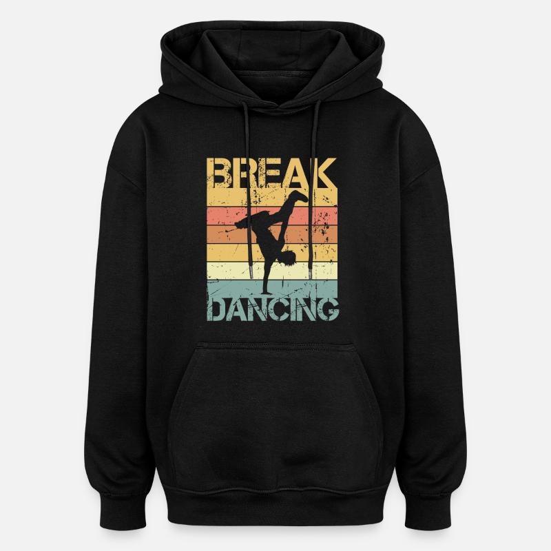 Breakdance - Oversized Unisex Hoodie - Schwarz