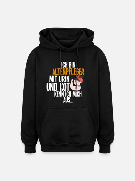 Altenpfleger - Oversized Unisex Hoodie - Schwarz