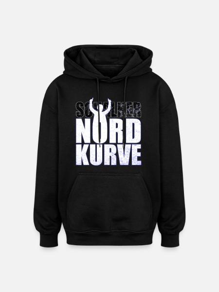 Schalke Nordkurve bogstaver gaveidee - Oversize unisex hoodie - sort