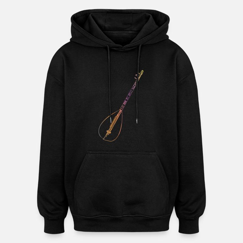 Turkish music - Oversized Unisex Hoodie - black