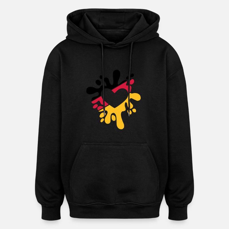 L'Allemagne aime - Sweat à capuche oversize unisexe - noir
