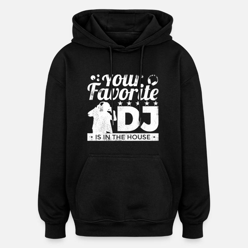 Lieblings-DJ - Oversized Unisex Hoodie - Schwarz
